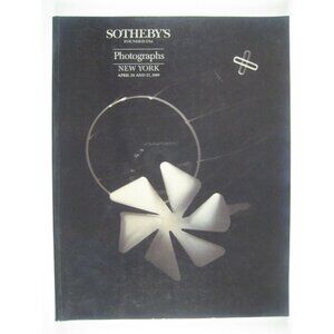 Sotheby's Auction Catalog Photographs 1989 Weston Adams Mapplethorpe Tice 5833